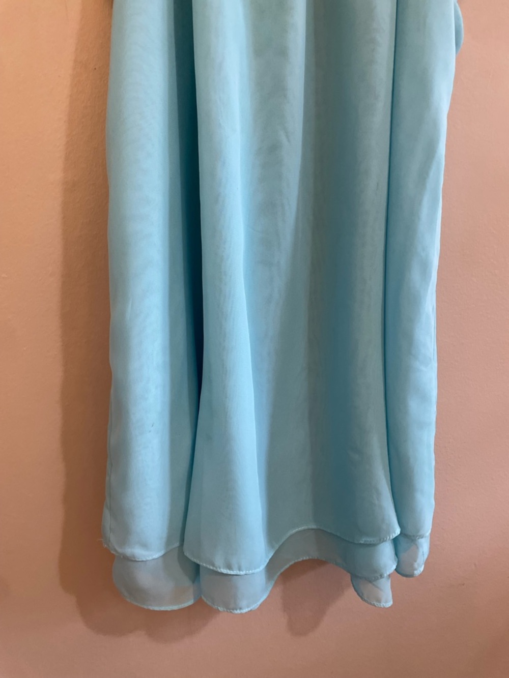 4/$20➡️ La Vie En Rose Aqua Blue Lace-Back Chemise – Size XL Fair *Flaw - Picture 7 of 15